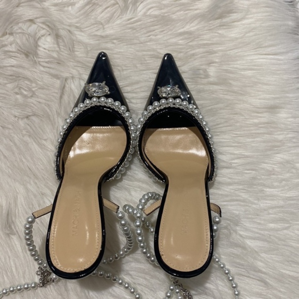 Mach & Mach Diamond of Elizabeth‎ embellished pvc pump size 37.5EU - Picture 6 of 13